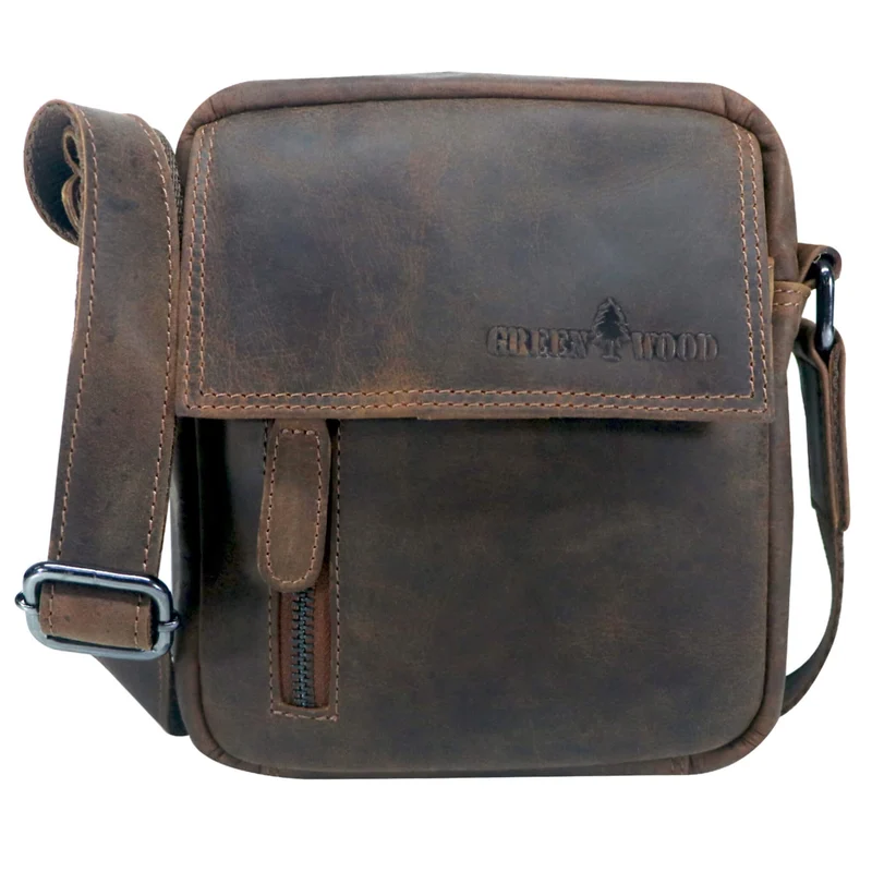 Kai Umhängetasche Damen Klein Leder Crossbody Bag Herren