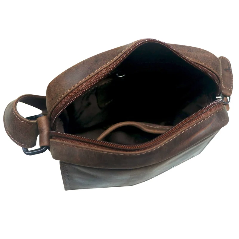 Kai Umhängetasche Damen Klein Leder Crossbody Bag Herren