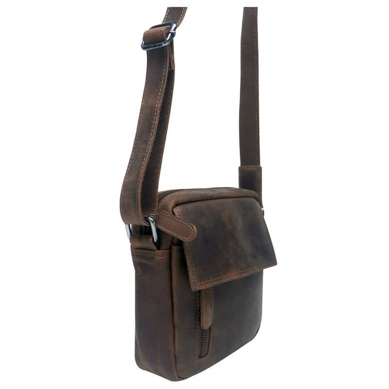 Kai Umhängetasche Damen Klein Leder Crossbody Bag Herren