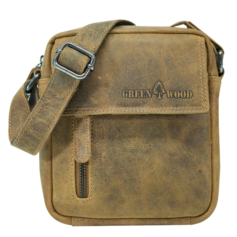 Kai Umhängetasche Damen Klein Leder Crossbody Bag Herren