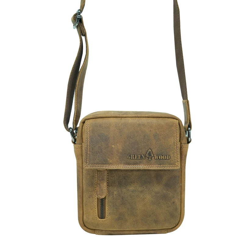 Kai Umhängetasche Damen Klein Leder Crossbody Bag Herren