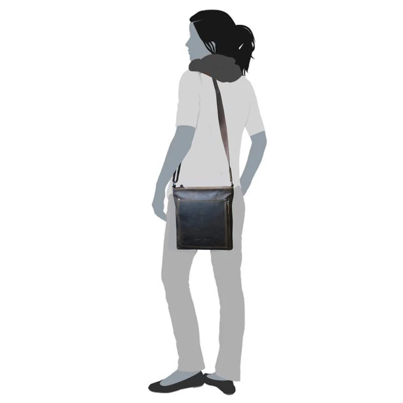 Bree Retro Tasche Damen Leder Umhängetasche Herren Vintage