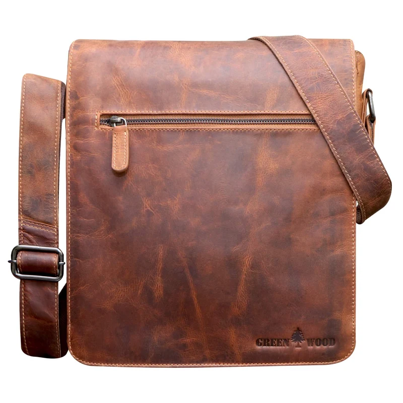 Hanne Kuriertasche Damen Herrentasche Leder Umhängetasche Männer