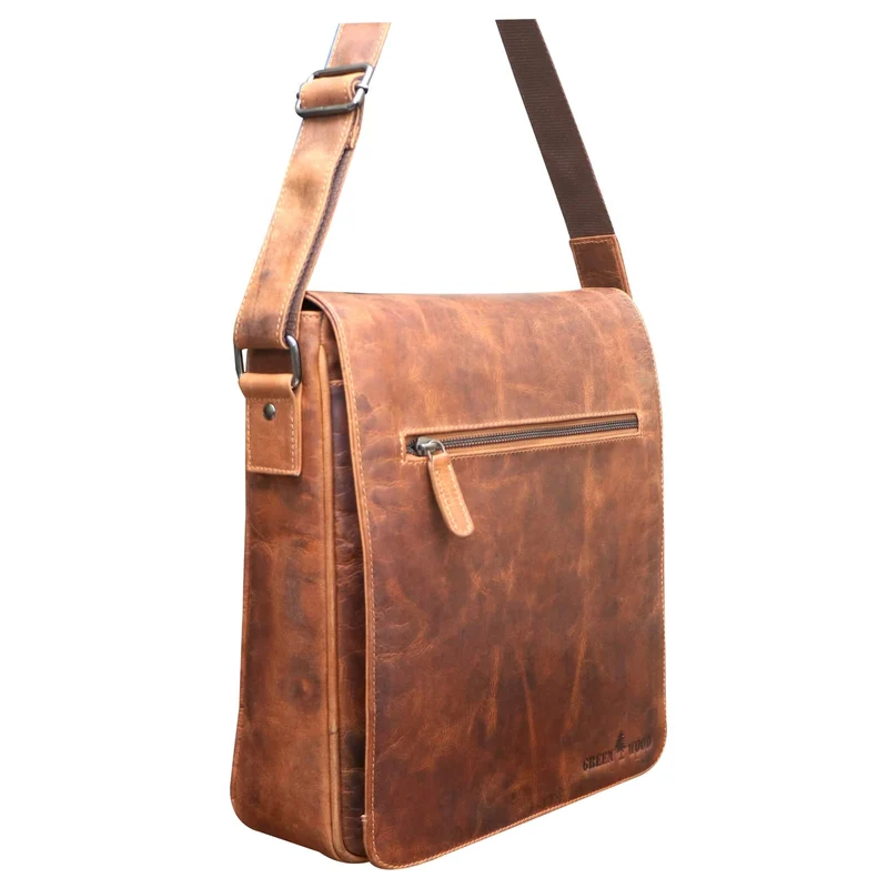 Hanne Kuriertasche Damen Herrentasche Leder Umhängetasche Männer