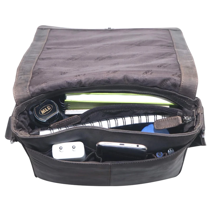 Hanne Kuriertasche Damen Herrentasche Leder Umhängetasche Männer