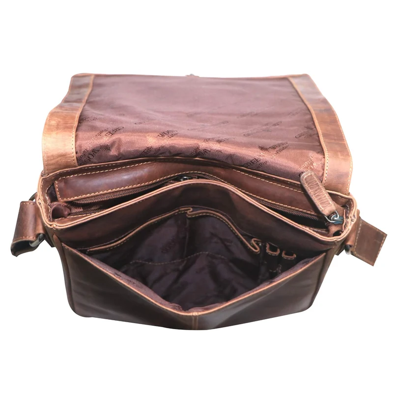 Hanne Kuriertasche Damen Herrentasche Leder Umhängetasche Männer