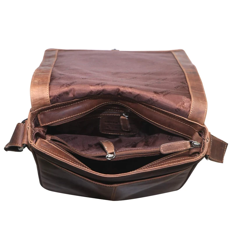 Hanne Kuriertasche Damen Herrentasche Leder Umhängetasche Männer