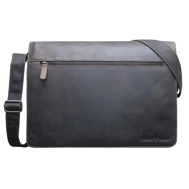 Marc Umhängetasche Herren Groß Laptoptasche 15,6 Zoll Ledertasche Damen