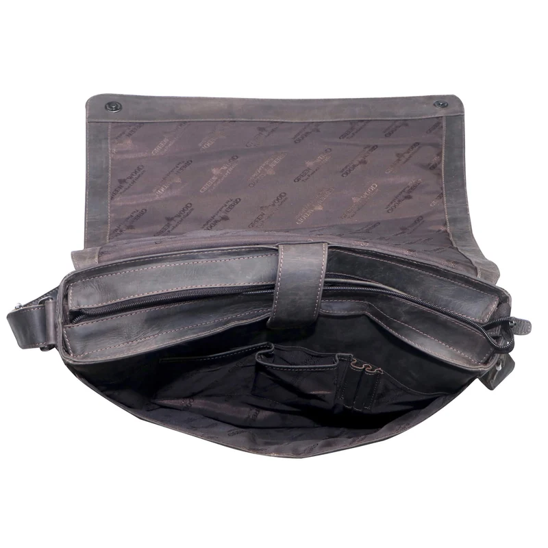 Marc Umhängetasche Herren Groß Laptoptasche 15,6 Zoll Ledertasche Damen