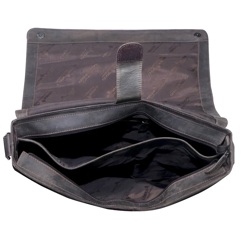 Marc Umhängetasche Herren Groß Laptoptasche 15,6 Zoll Ledertasche Damen