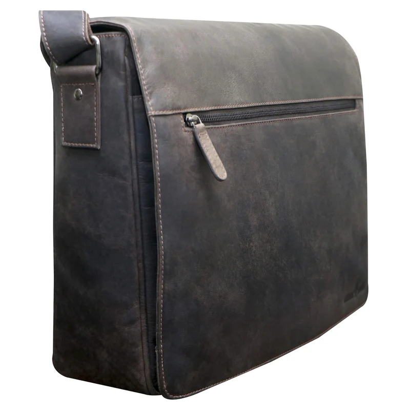 Marc Umhängetasche Herren Groß Laptoptasche 15,6 Zoll Ledertasche Damen