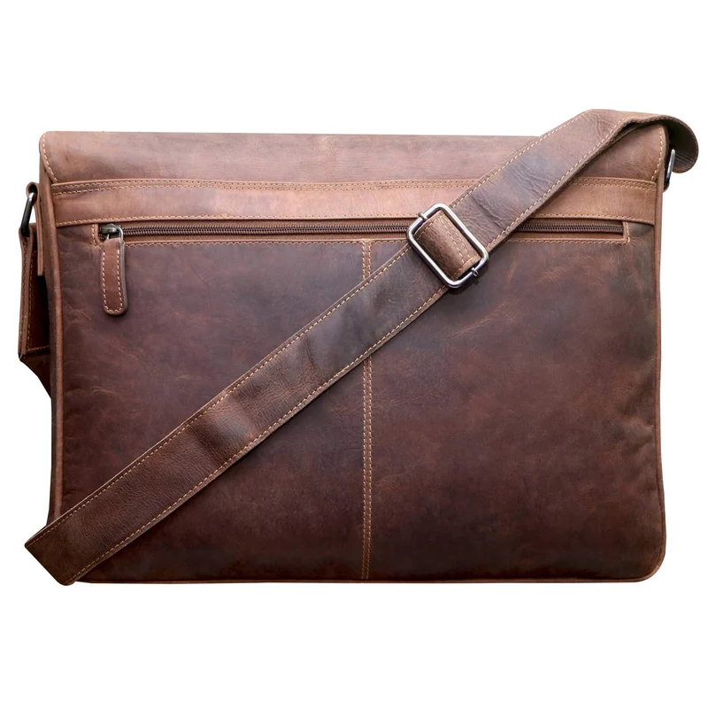 Marc Umhängetasche Herren Groß Laptoptasche 15,6 Zoll Ledertasche Damen