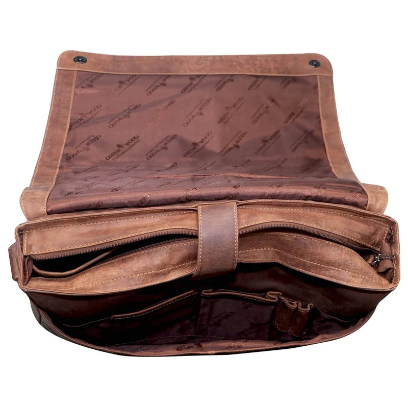 Marc Umhängetasche Herren Groß Laptoptasche 15,6 Zoll Ledertasche Damen