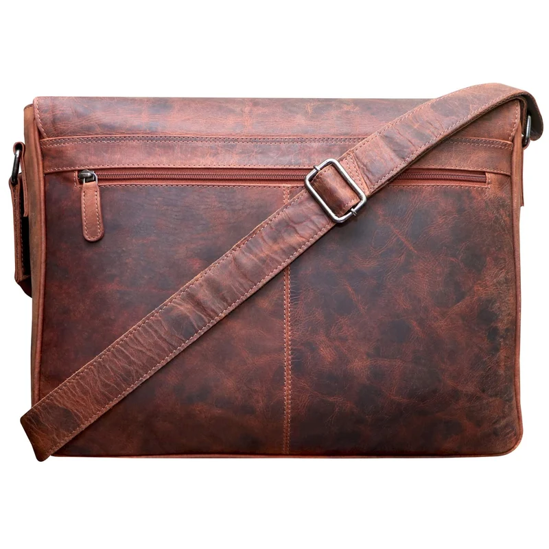 Marc Umhängetasche Herren Groß Laptoptasche 15,6 Zoll Ledertasche Damen