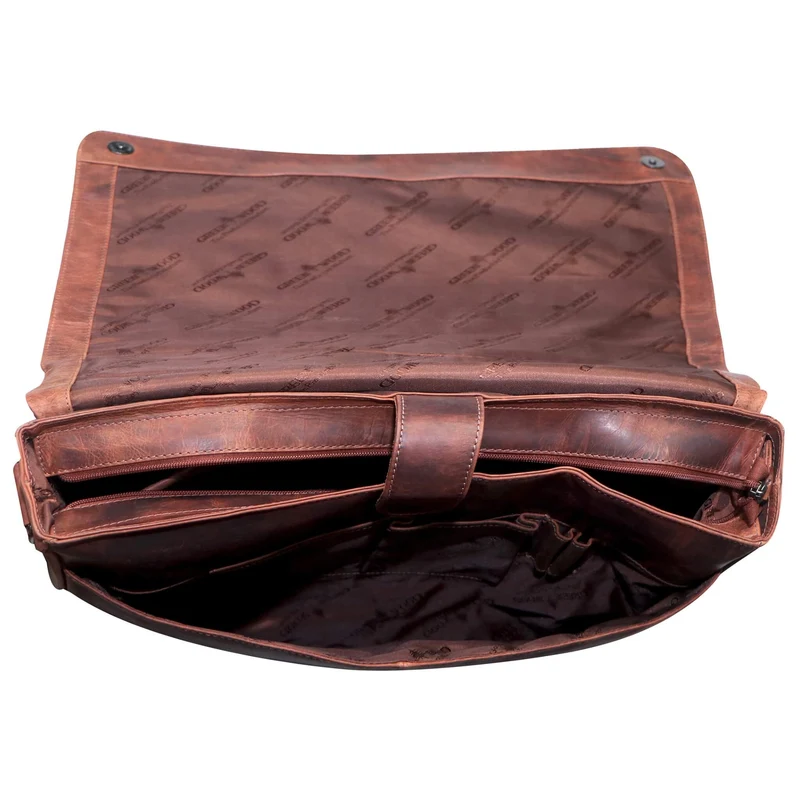 Marc Umhängetasche Herren Groß Laptoptasche 15,6 Zoll Ledertasche Damen