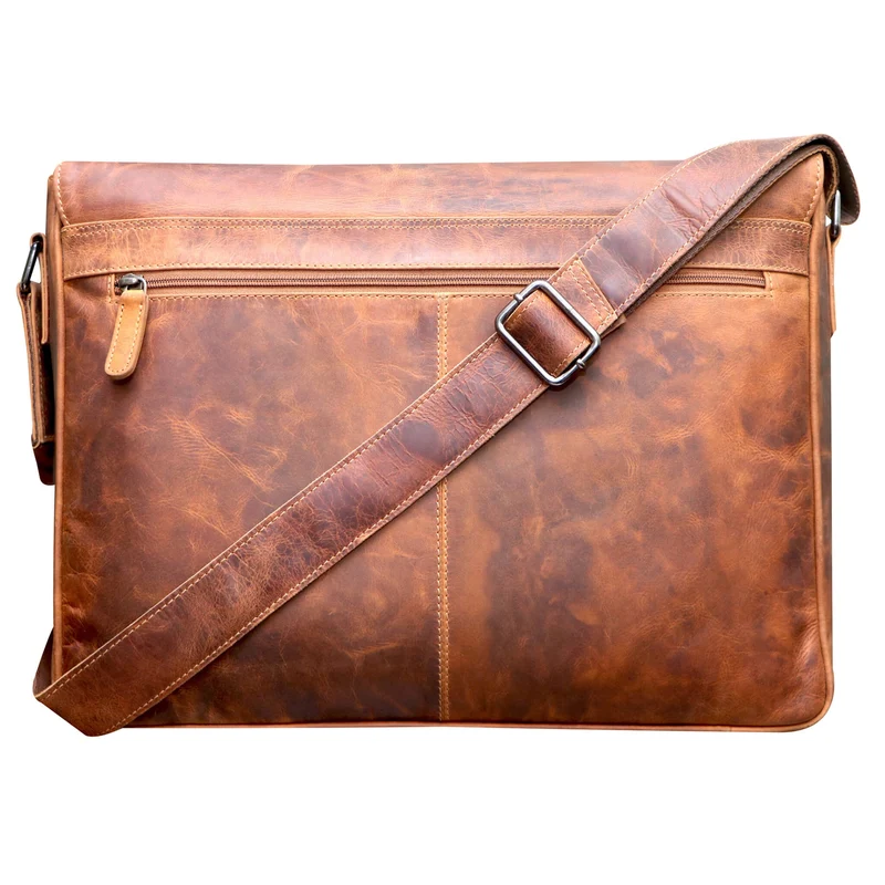 Marc Umhängetasche Herren Groß Laptoptasche 15,6 Zoll Ledertasche Damen
