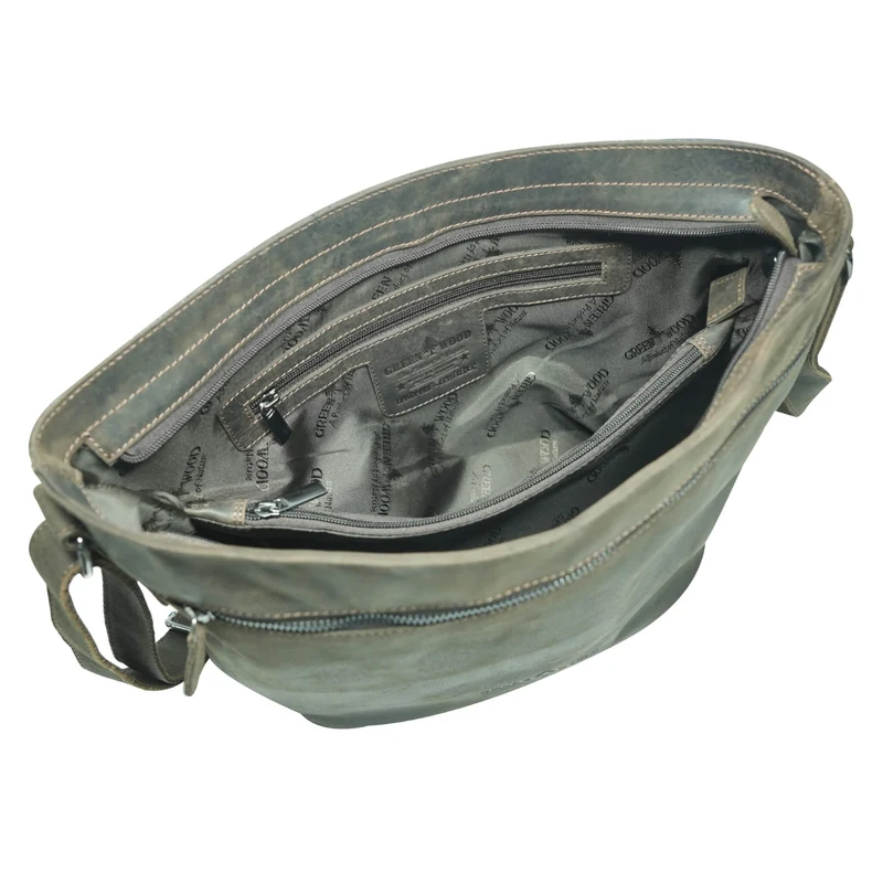 Olga Handtasche Damen Leder Große Umhängetasche Uni Tasche