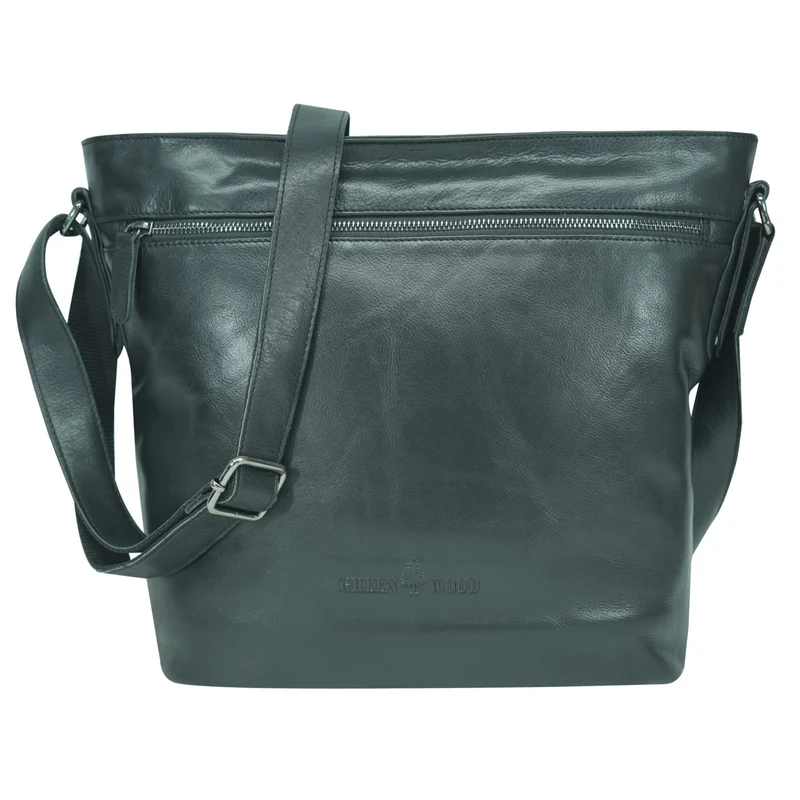 Olga Handtasche Damen Leder Große Umhängetasche Uni Tasche