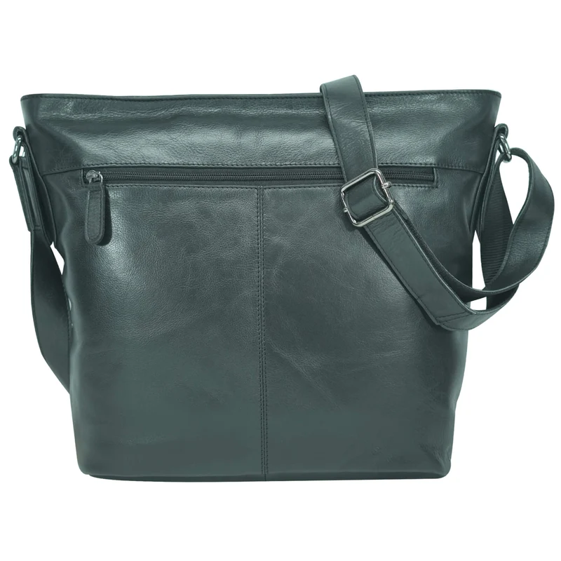 Olga Handtasche Damen Leder Große Umhängetasche Uni Tasche