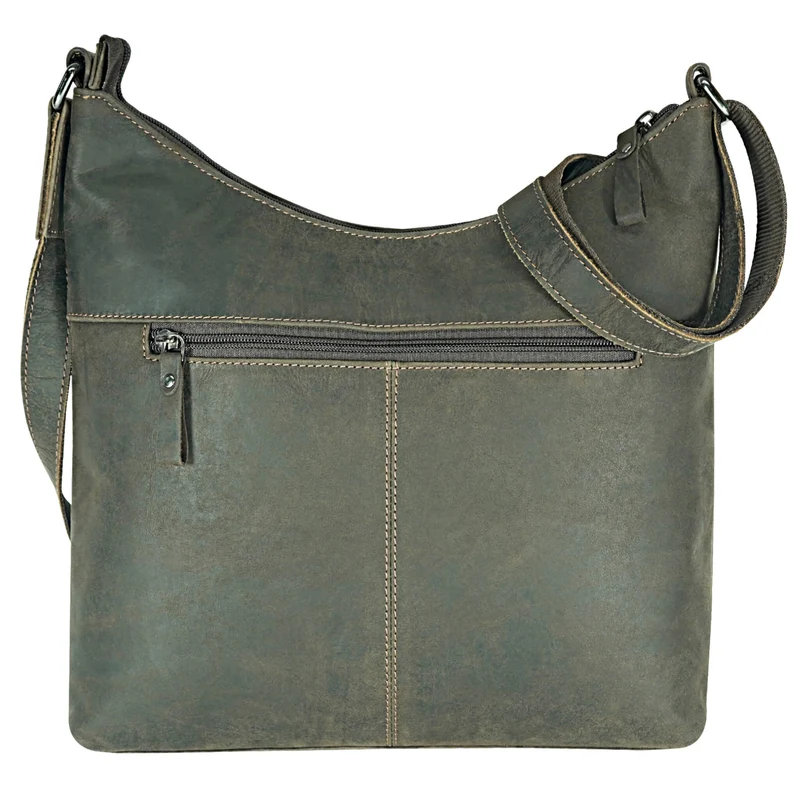 Lily Umhängetasche Damen Mittelgroß Leder Handtasche Schultertasche