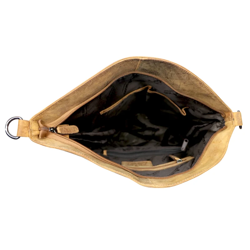 Elke Schultertasche Umhängetasche Damen Groß Messenger Bag Herren Leder
