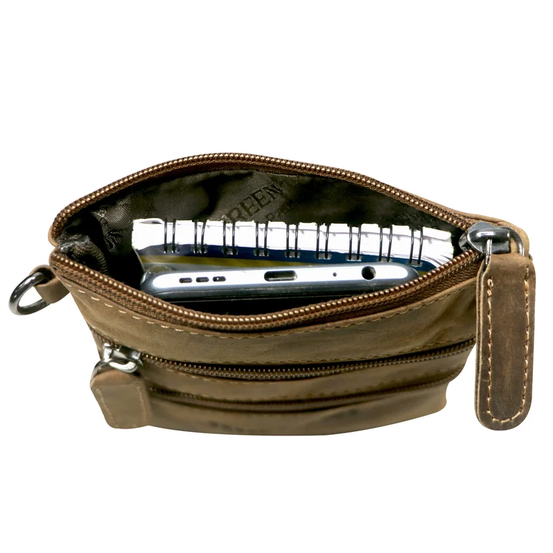 Ray Handytasche zum Umhängen Leder Damen Crossbody mit Gürtelschlaufe