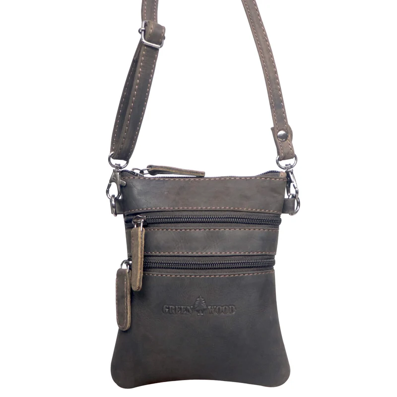 Ray Handytasche zum Umhängen Leder Damen Crossbody mit Gürtelschlaufe