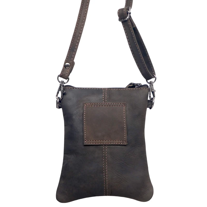 Ray Handytasche zum Umhängen Leder Damen Crossbody mit Gürtelschlaufe