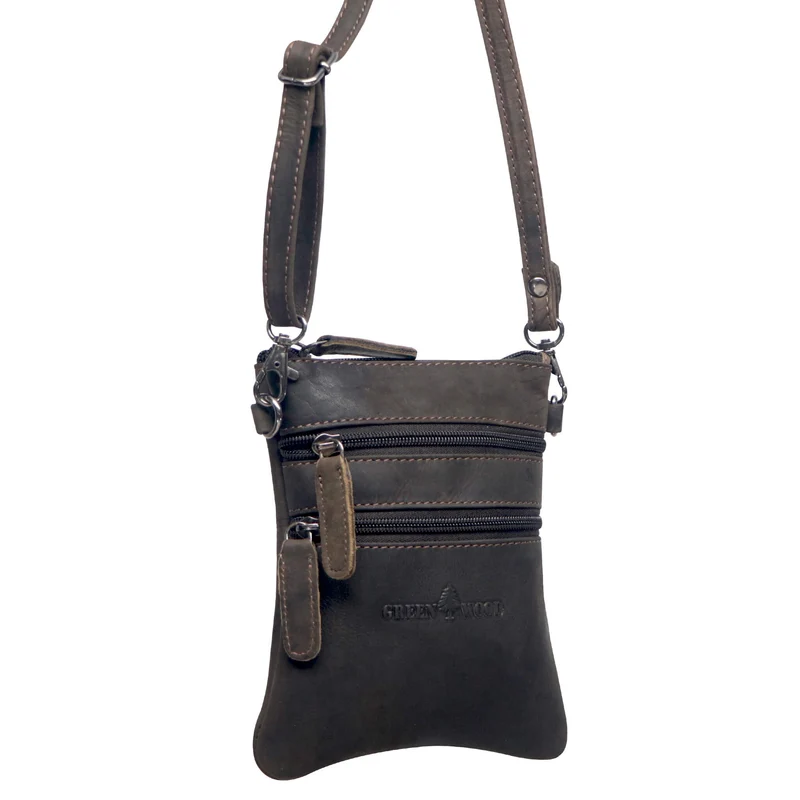 Ray Handytasche zum Umhängen Leder Damen Crossbody mit Gürtelschlaufe
