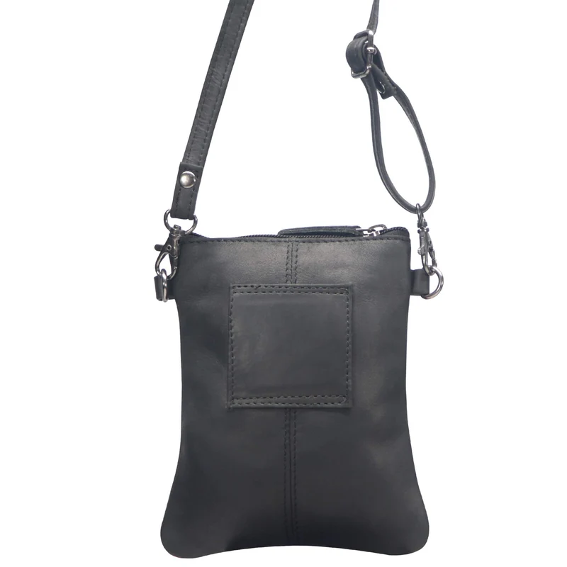 Ray Handytasche zum Umhängen Leder Damen Crossbody mit Gürtelschlaufe