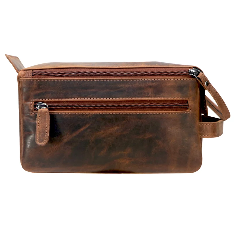 Beth Waschtasche Damen Kosmetiktasche Leder Kulturbeutel Reisen Herren