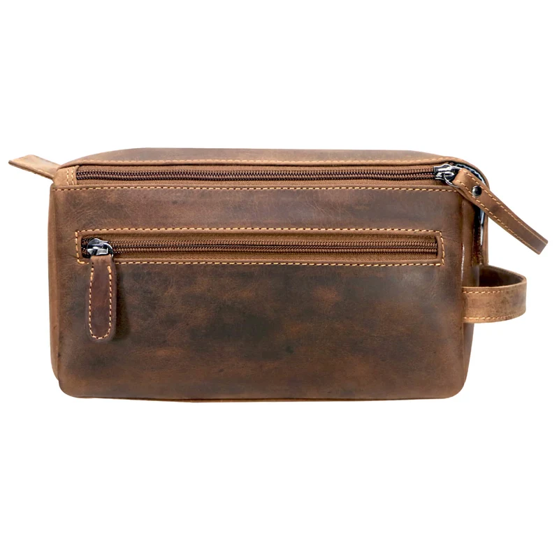 Beth Waschtasche Damen Kosmetiktasche Leder Kulturbeutel Reisen Herren