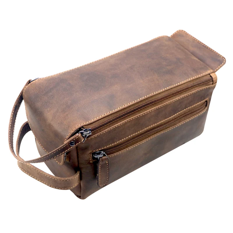 Beth Waschtasche Damen Kosmetiktasche Leder Kulturbeutel Reisen Herren