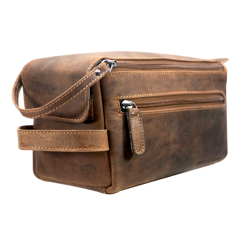 Beth Waschtasche Damen Kosmetiktasche Leder Kulturbeutel Reisen Herren