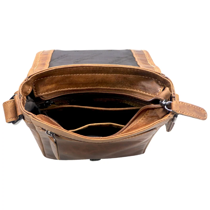 Louis Kleine Tasche für Handy und Geld zum Umhängen Leder Unisex