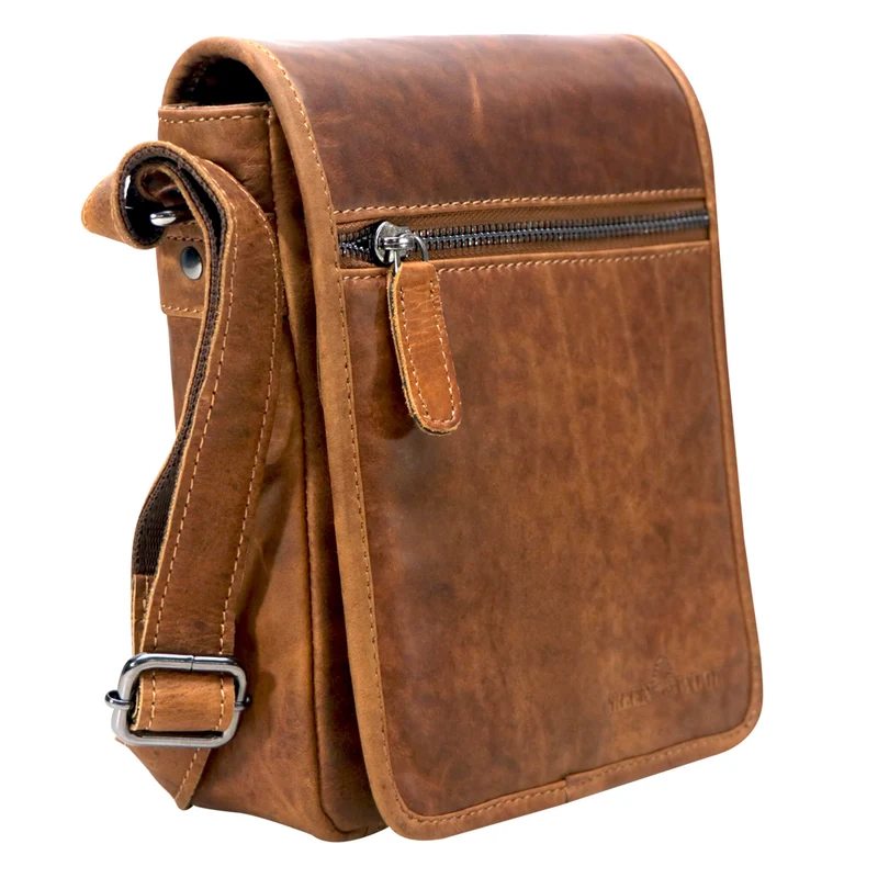 Louis Kleine Tasche für Handy und Geld zum Umhängen Leder Unisex
