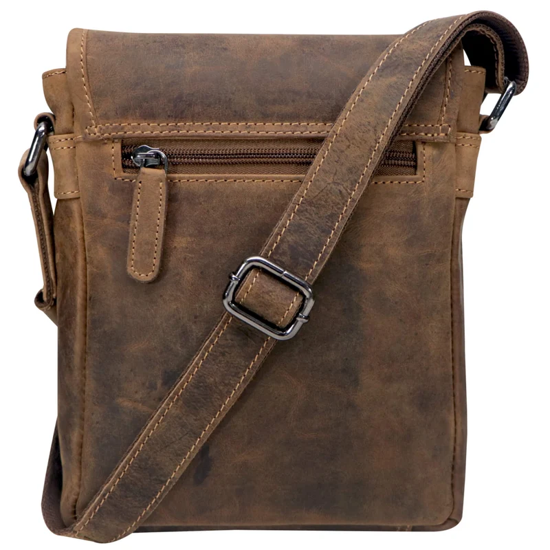 Louis Kleine Tasche für Handy und Geld zum Umhängen Leder Unisex