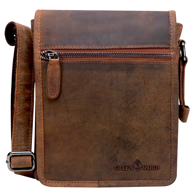 Louis Kleine Tasche für Handy und Geld zum Umhängen Leder Unisex