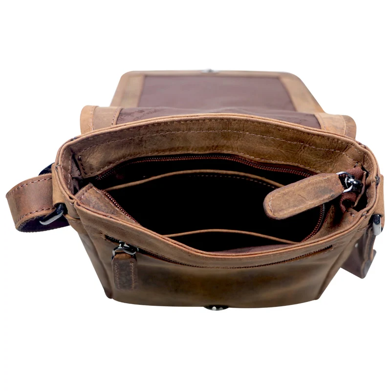 Louis Kleine Tasche für Handy und Geld zum Umhängen Leder Unisex