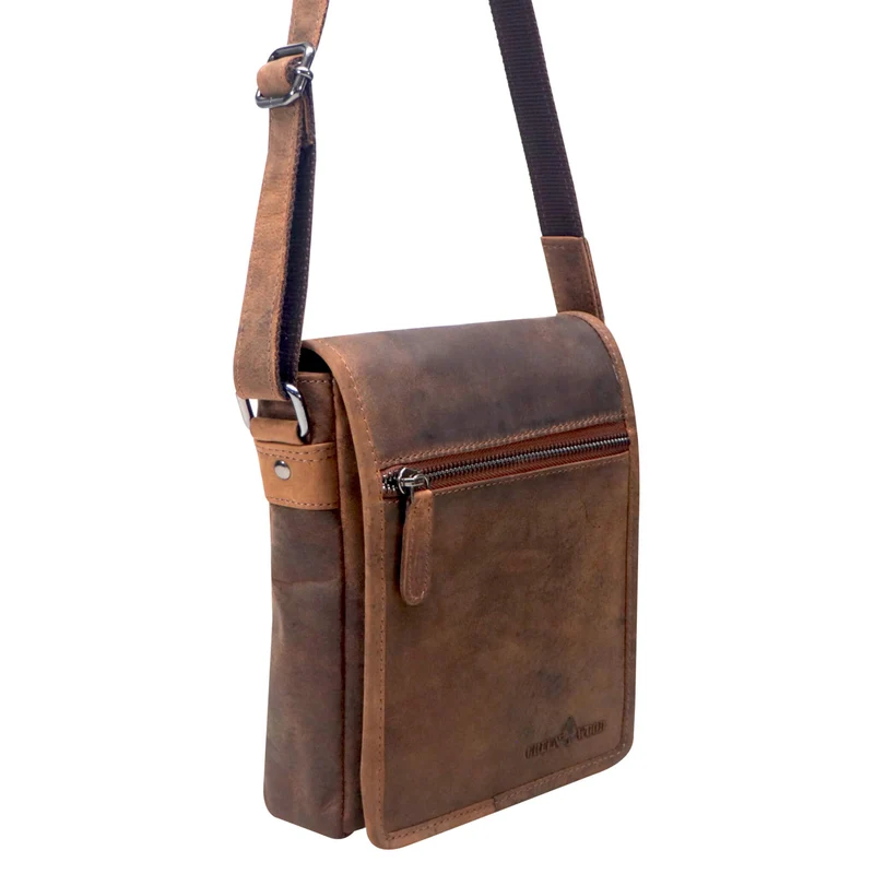 Louis Kleine Tasche für Handy und Geld zum Umhängen Leder Unisex