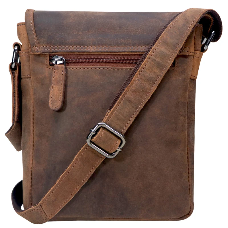 Louis Kleine Tasche für Handy und Geld zum Umhängen Leder Unisex