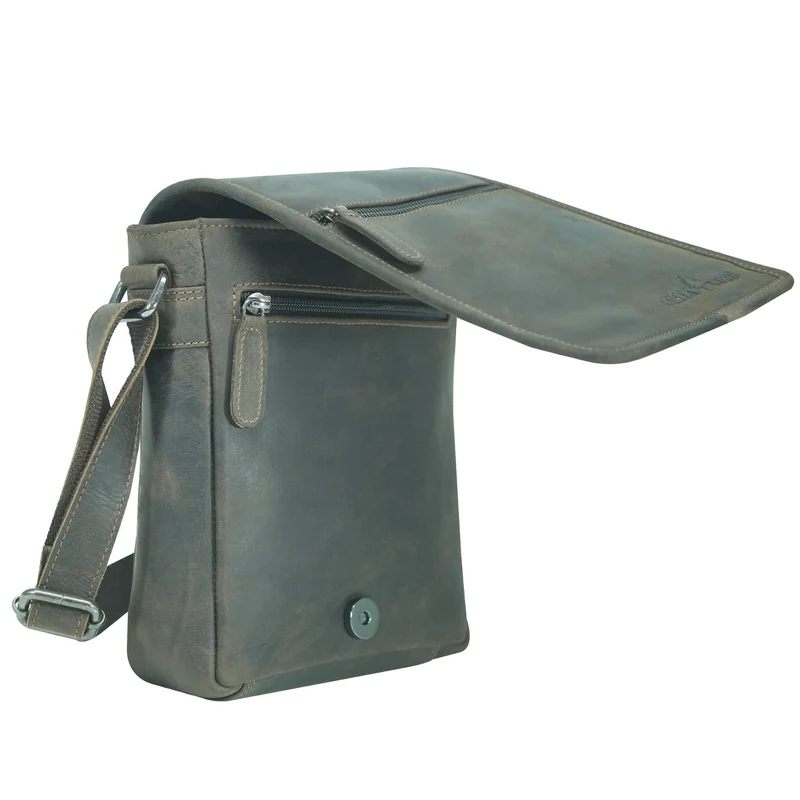 Louis Kleine Tasche für Handy und Geld zum Umhängen Leder Unisex