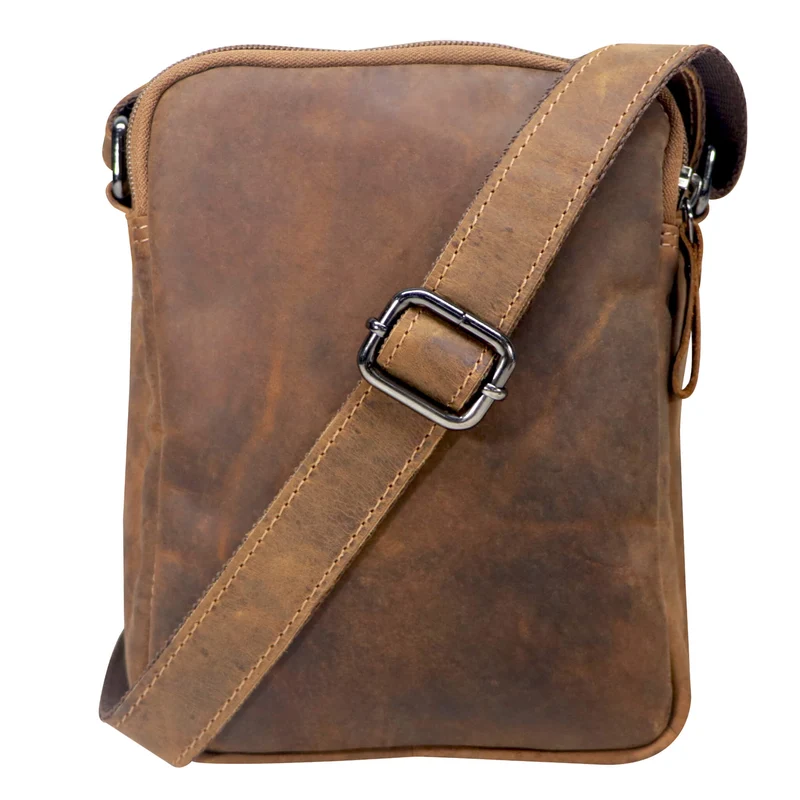 Nili Kleine Umhängetasche mit Vielen Fächern Crossbody Bag Leder