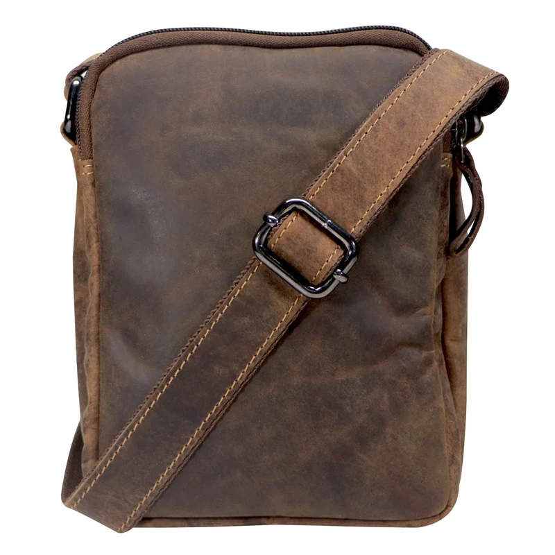 Nili Kleine Umhängetasche mit Vielen Fächern Crossbody Bag Leder