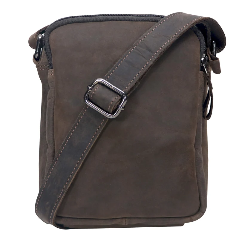 Nili Kleine Umhängetasche mit Vielen Fächern Crossbody Bag Leder