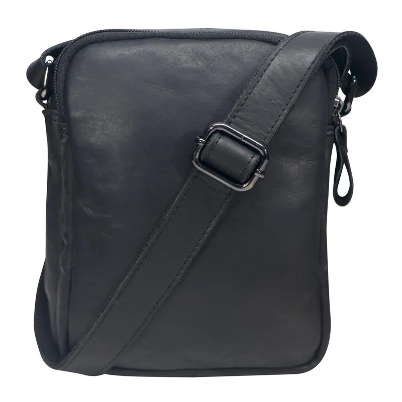 Nili Kleine Umhängetasche mit Vielen Fächern Crossbody Bag Leder