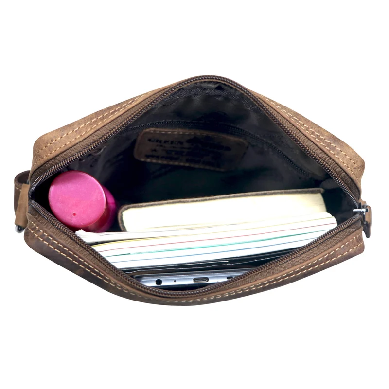 Dan Crossbody Tasche Herren Leder Kleine Umhängetasche Handy Damen