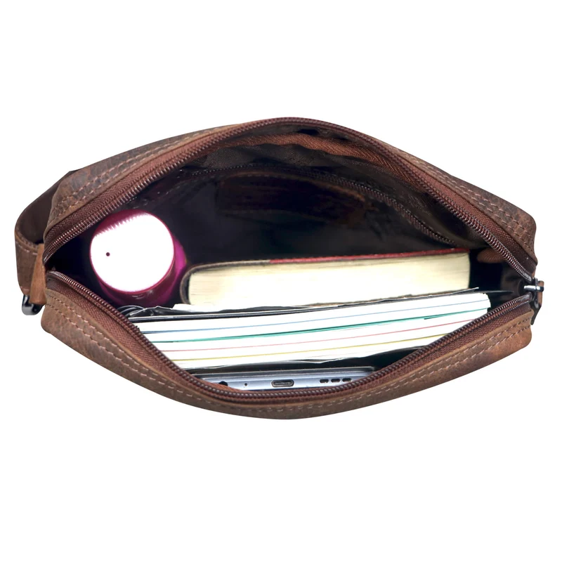Dan Crossbody Tasche Herren Leder Kleine Umhängetasche Handy Damen