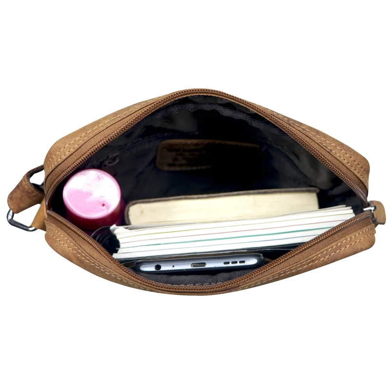 Dan Crossbody Tasche Herren Leder Kleine Umhängetasche Handy Damen