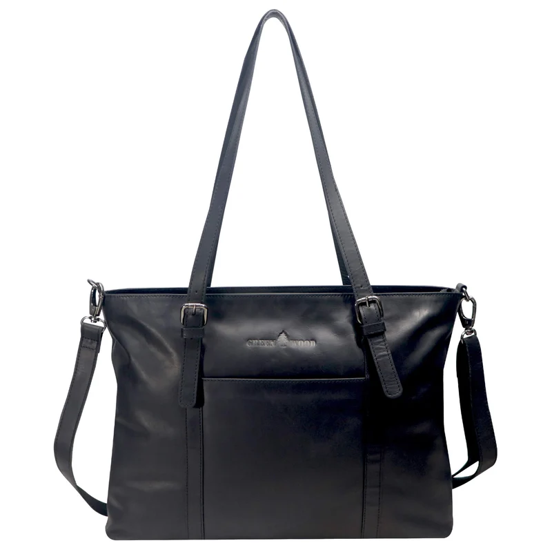 Silky Businesstasche Damen Groß Leder Shopper Handtasche zum Umhängen